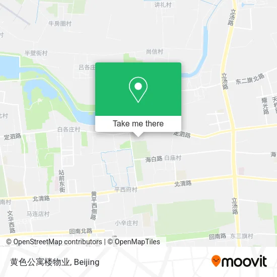 黄色公寓楼物业 map