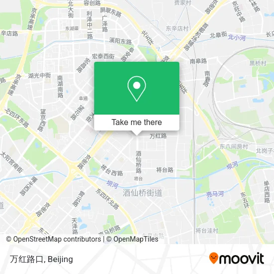 万红路口 map