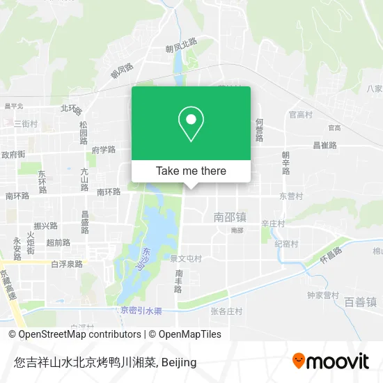 您吉祥山水北京烤鸭川湘菜 map