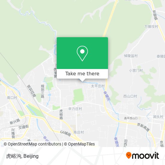 虎峪沟 map