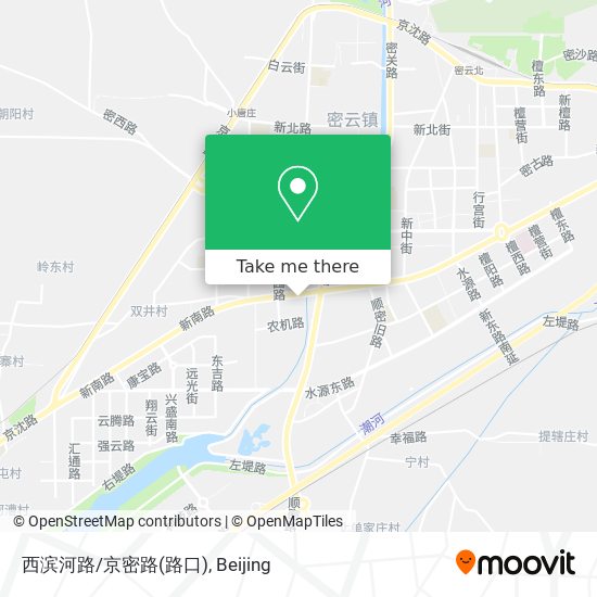 西滨河路/京密路(路口) map