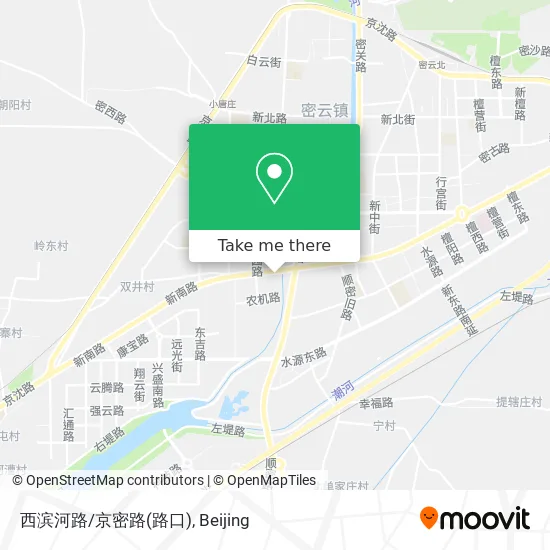 西滨河路/京密路(路口) map