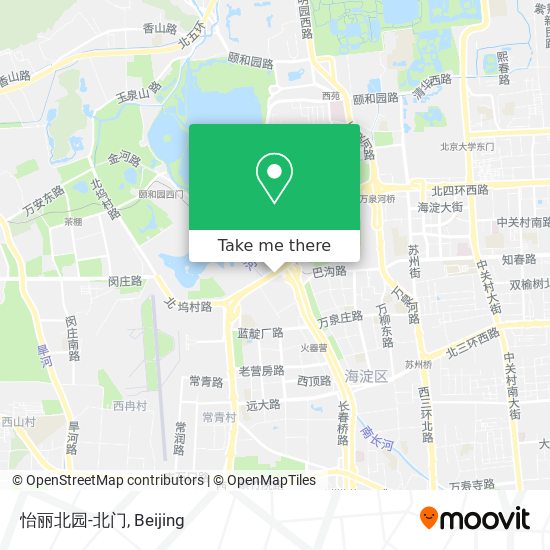 怡丽北园-北门 map