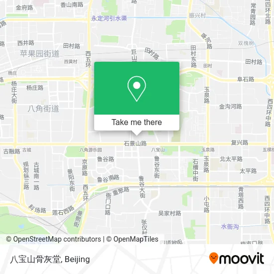 八宝山骨灰堂 map