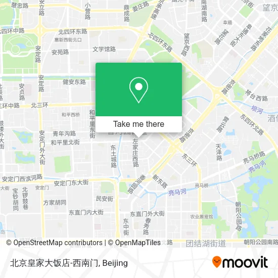 北京皇家大饭店-西南门 map