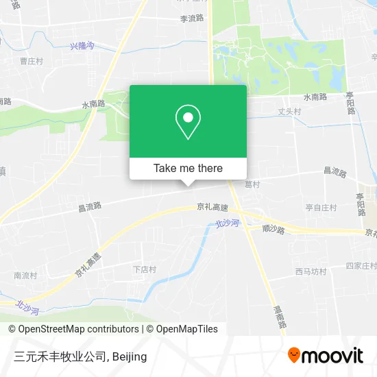 三元禾丰牧业公司 map