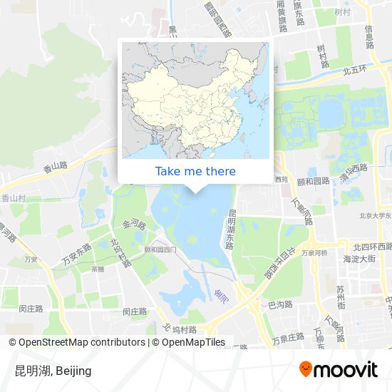 昆明湖 map