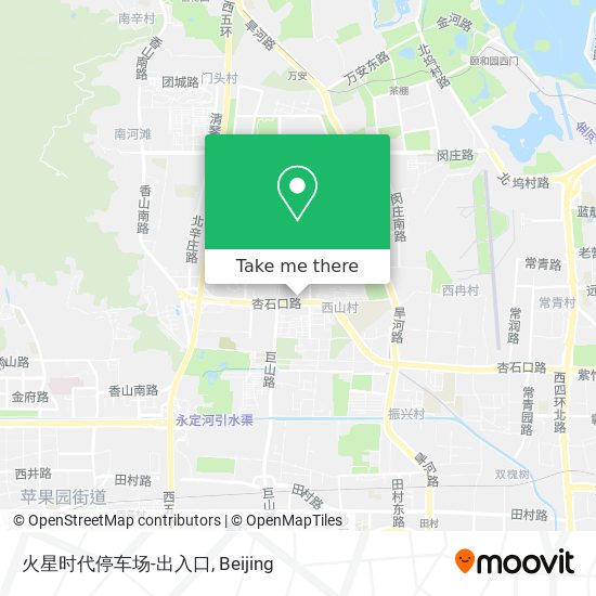 火星时代停车场-出入口 map