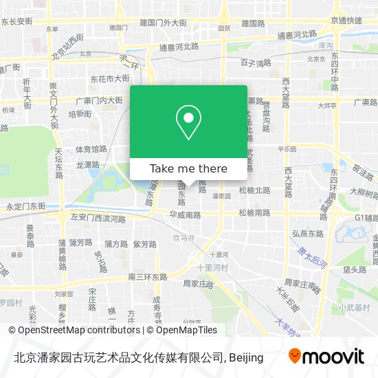 北京潘家园古玩艺术品文化传媒有限公司 map