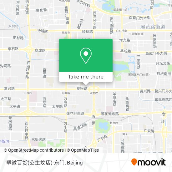 翠微百货(公主坟店)-东门 map