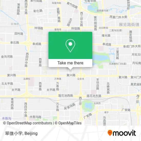 翠微小学 map