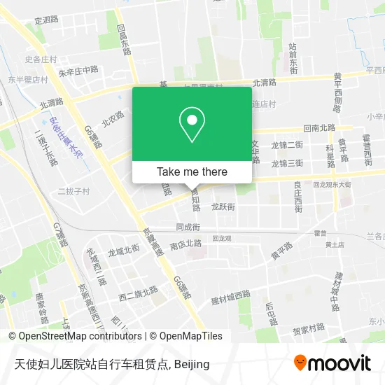 天使妇儿医院站自行车租赁点 map