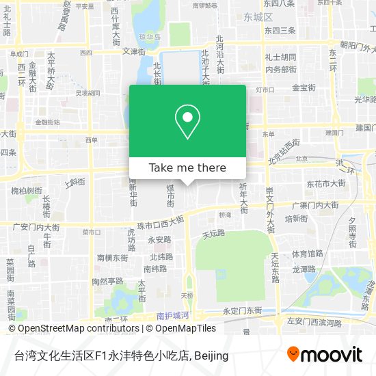 台湾文化生活区F1永沣特色小吃店 map