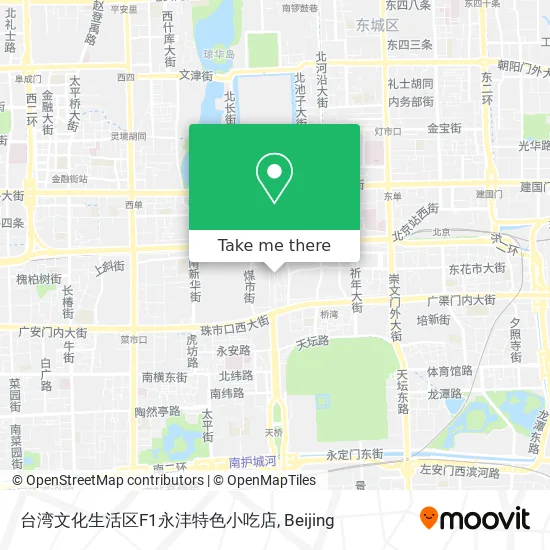 台湾文化生活区F1永沣特色小吃店 map