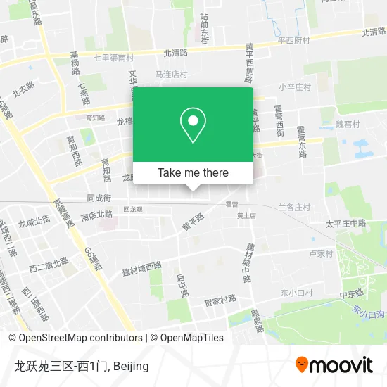 龙跃苑三区-西1门 map