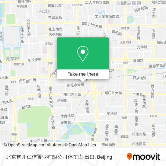 北京首开仁信置业有限公司停车库-出口 map