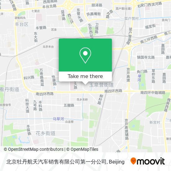 北京牡丹航天汽车销售有限公司第一分公司 map