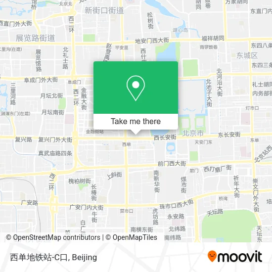 西单地铁站-C口 map