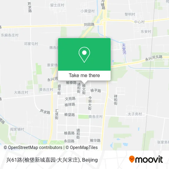 兴61路(榆垡新城嘉园-大兴宋庄) map