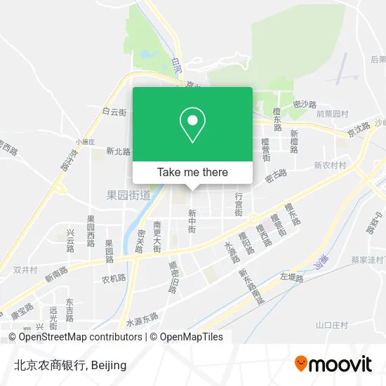 北京农商银行 map