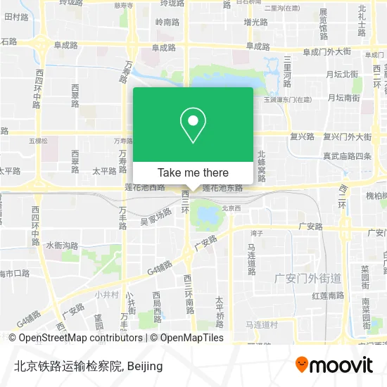 北京铁路运输检察院 map