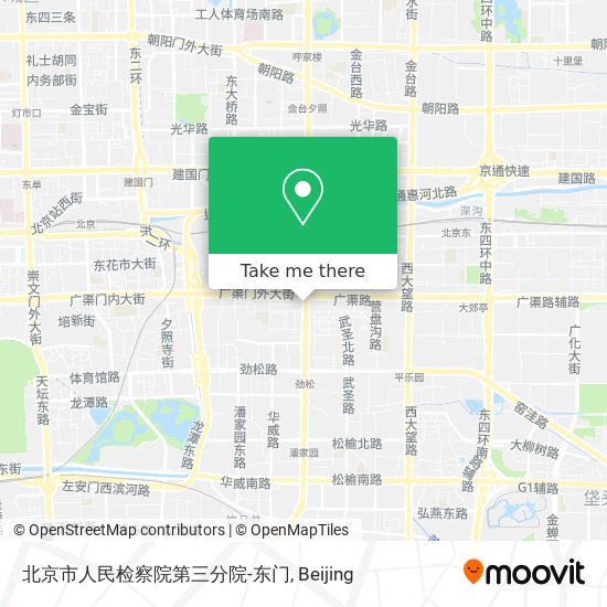 北京市人民检察院第三分院-东门 map