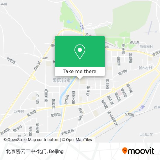 北京密云二中-北门 map