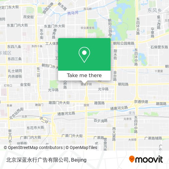 北京深蓝永行广告有限公司 map