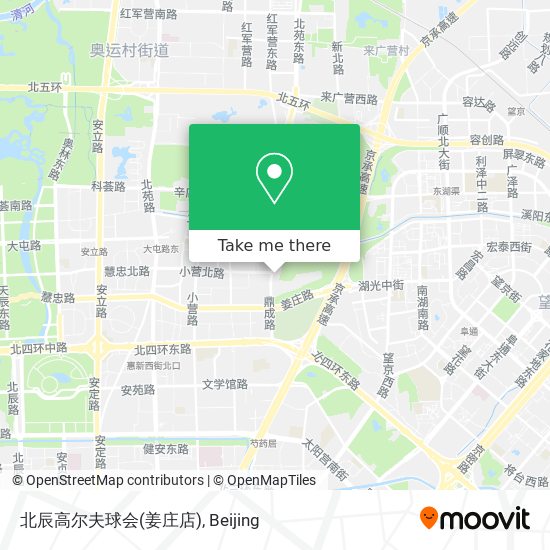 北辰高尔夫球会(姜庄店) map