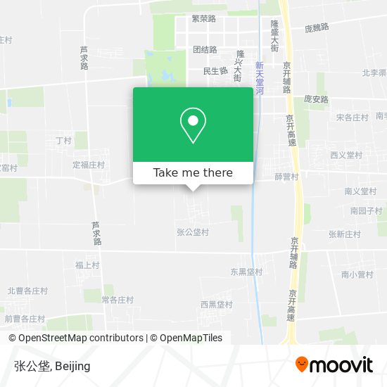 张公垡 map