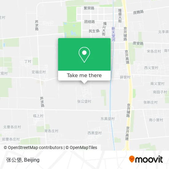 张公垡 map