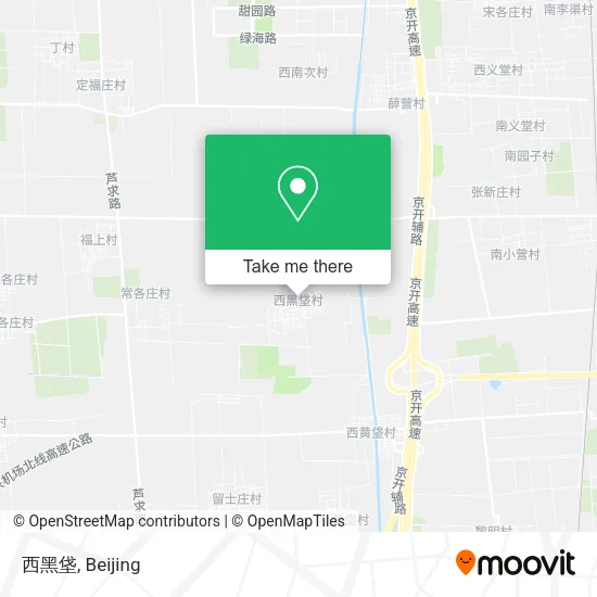 西黑垡 map