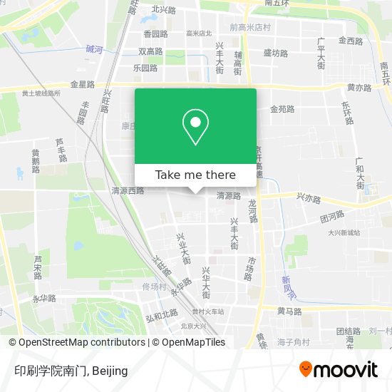 印刷学院南门 map