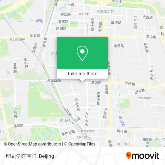 印刷学院南门 map