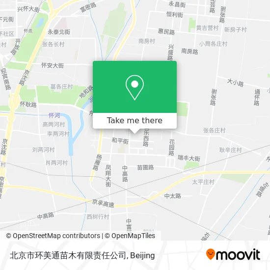 北京市环美通苗木有限责任公司 map