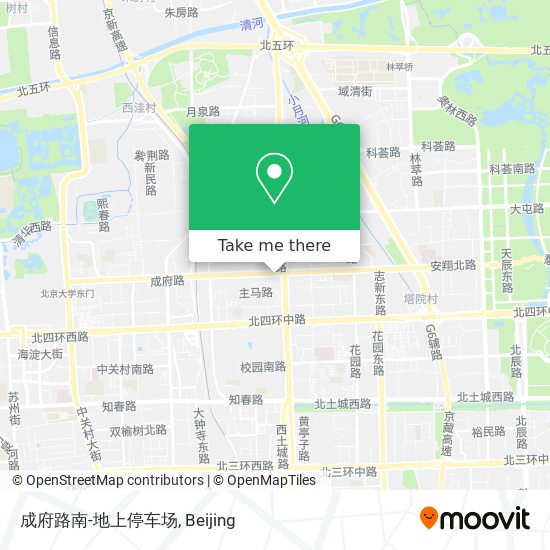 成府路南-地上停车场 map