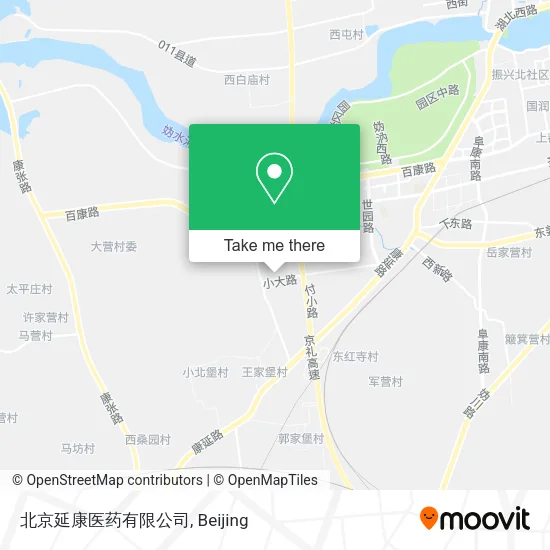 北京延康医药有限公司 map