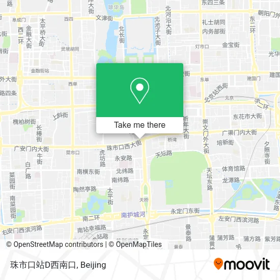 珠市口站D西南口 map