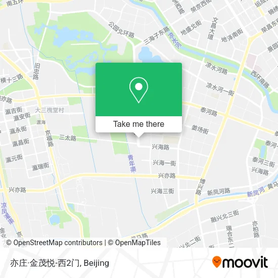 亦庄·金茂悦-西2门 map