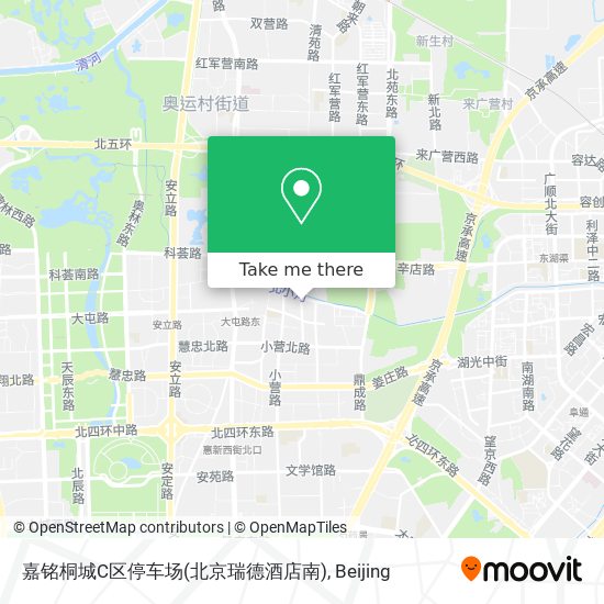 嘉铭桐城C区停车场(北京瑞德酒店南) map