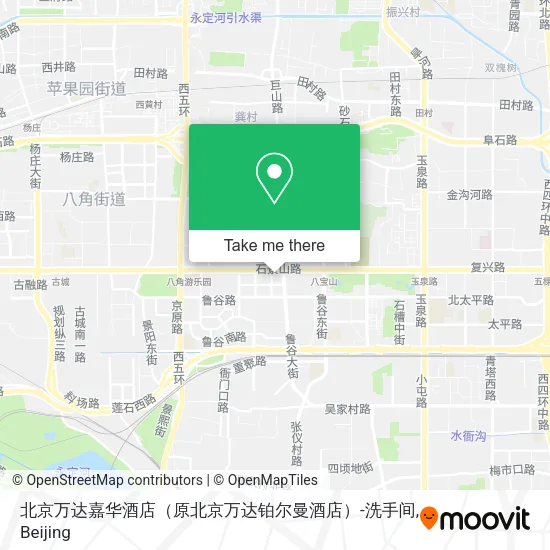 北京万达嘉华酒店（原北京万达铂尔曼酒店）-洗手间 map