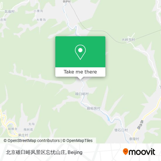 北京碓臼峪风景区忘忧山庄 map