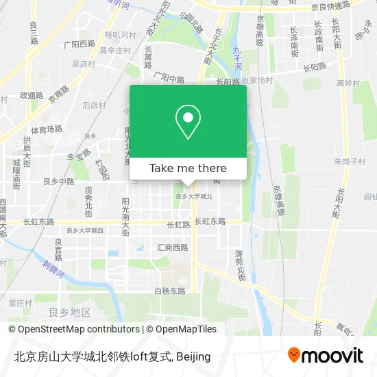 北京房山大学城北邻铁loft复式 map