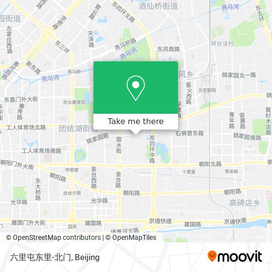 六里屯东里-北门 map