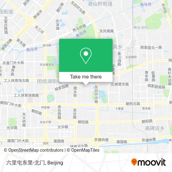 六里屯东里-北门 map