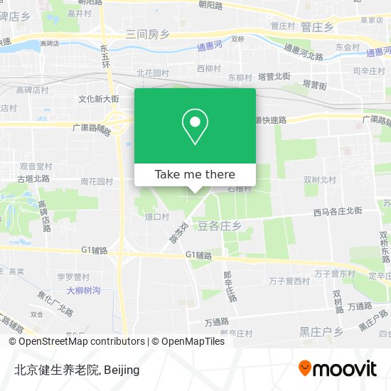 北京健生养老院 map