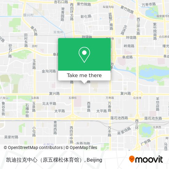 凯迪拉克中心（原五棵松体育馆） map