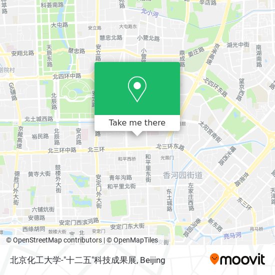 北京化工大学-"十二五"科技成果展 map