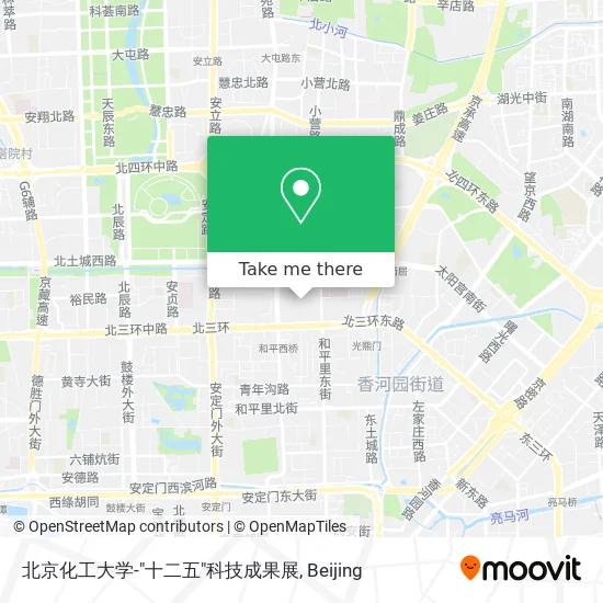 北京化工大学-"十二五"科技成果展 map