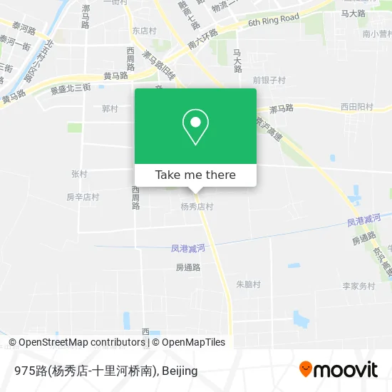 975路(杨秀店-十里河桥南) map